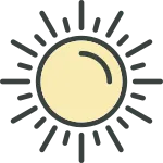 Sun SVG Icon